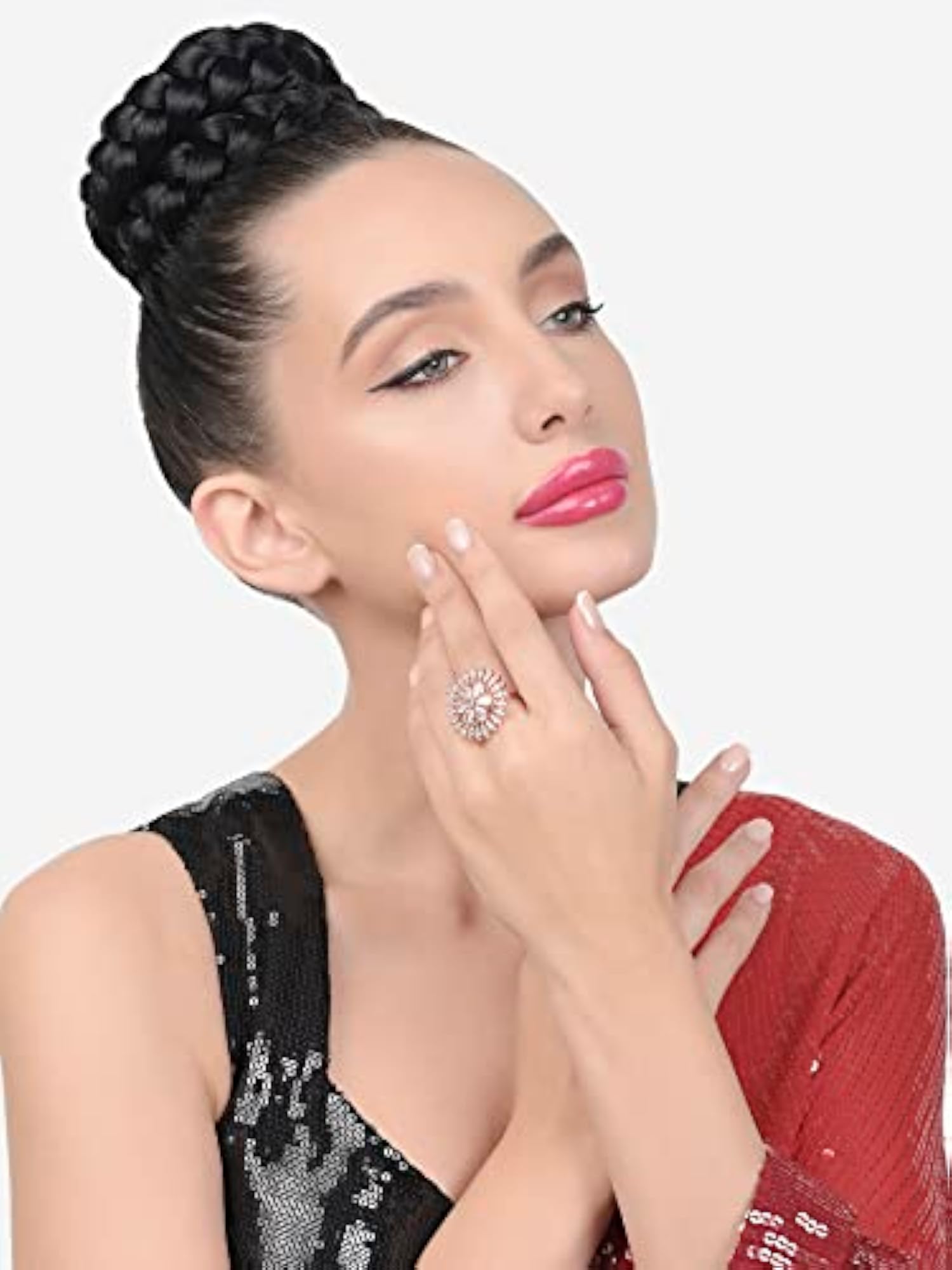 Cubic Zirconia Statement Ring for Women